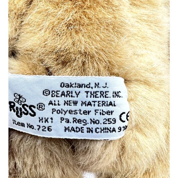 Eureka by Russ Jointed Plush Linda Spiegel Lohre Realistic Bear 726 NEW VTG - Picture 8 of 12